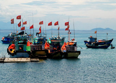 Ngư dân Lý Sơn liên kết đội tàu để bám biển